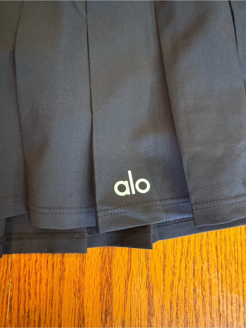 Alo Yoga Varsity Tennis Skirt Black